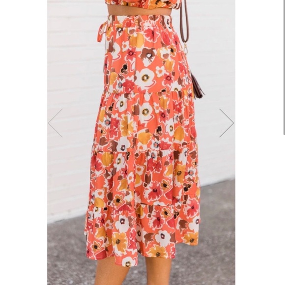 NWOT Pink Lily 2 Piece Floral Set - Picture 3 of 7